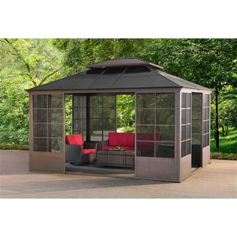 screen house metal garden gazebo|metal framed gazebo for patios.